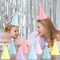 24 PCS Rainbow Party Hats Pastel Rainbow Themed Paper Hats Pastel Party Birthday Party Cone Hats Macaron Themed Party Hats for Kids and Adults Birthday, Baby Shower, Bridal Shower Party Decorations